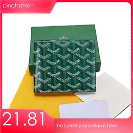 Designer Mens 2024 Pattern Design Material Leather A Variety Of Colors To Choose From Fashion Temperament Versatile Style Wallet Good Ping