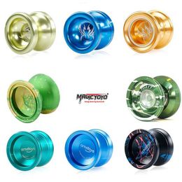 Yoyo Original MagicYOYO Aluminium Alloy Boys Yoyo Classic Toy for Children T5 Sapphire Blue Professional Metal Yoyo Y240518