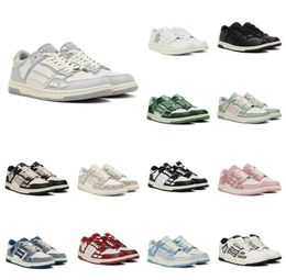 Couple Skel Top Low Sneakers Shoes!! Women Men Bone Board Leisure Flats Lace-up Trainers Luxury Sports Comfort Skateboard Walking EU35-46 With Box