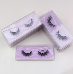 Factory vegan super fluffy soft small siberian fake eyelashes 3d mink lashes vendor eyelash with box7325519