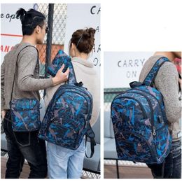 2024-2025 Cheap outdoor bags camouflage travel backpack computer bag Oxford Brake chain middle school student bag many Colours