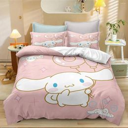 Bedding Sets Cinnamon Doll Cartoon Anime Cute Girl Style Comforter Set Soft Home Textile Polyester 3D Digital Printing Bedroom