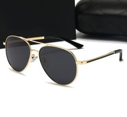 Designer Sunglasses 0830 Woman Polarized UV400 Mens Man Gold Frame Black Lens Aviator Fashion Glasses Travel Driving Womens Sun Gl2496896