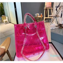 Wholesale Newest Classic beach bags ladies designer candy bag Transparent leisure shopping bag design large capacity one shoulder six c 276K