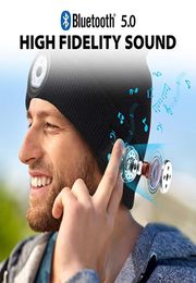 Wireless Bluetooth Beanie Hat Unisex Beanie Soft Knitted Hat 50 Smart Cap Stereo Headphone Headset with LED Light with OPP bag3356035