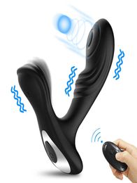 Powerful Prostate Massager Anal plug Male Masturbator Vibrator Remote Control 12 Speed Vibrating Toys For Men Women 2110154564539