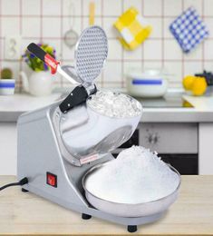 200W Ice Shaver Machine Snow Cone Maker Shaved Icee 143 lbs Electric Crusher New3248225