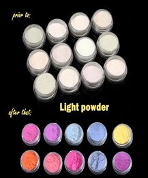 12 Mix Colours UV Light Pochromic Pigment Nail Powder Colour Changing Decoration6213312