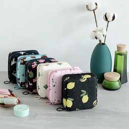 Storage Bags 1x Korean Cute Bear Large Capacity Sanitary Napkin Girls Cartoon Physiological Period Tampon Organiser Bag Mini