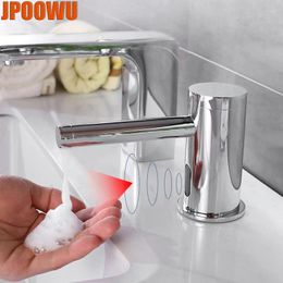 Liquid Soap Dispenser Touchless Automatic Foam Lotion Bottle Dispensers Hand Wash Deck Mount Bathroom WC Infrared Motion Sensor Dozator