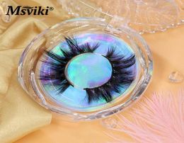 Msviki 3D Mink Lashes Bulk Whole 5D 25 mm Lashes Makeup Beauty Dramatic Thick Mink Eyelashes Extension Natural Fake6489552