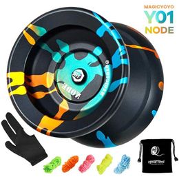 Yoyo Magic YoyoY01 Specialises in responding to Yoyos classic Aluminium alloy metal Yoyo with a rotating string of 10 ball stainless steel KK bearings Y240518