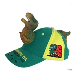 Ball Caps Dropship Adult Children 3D Cartoon Fierce Dinosaur Cotton Baseball Funny For Sun Protection Sport Adjustable