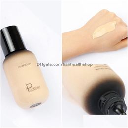 Foundation Pudaier 40Ml Concealing Makeup Matte Liquid Cosmetics Cream For Face Fl Erage Drop Delivery Health Beauty Dhefl