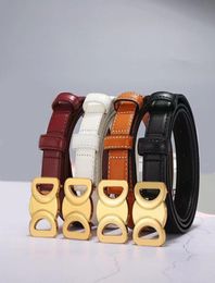 Fashion designer belt mens cintura belts for women designer luxury genuine leather 25CM thin waist belts gold smooth buckle ceint4802996