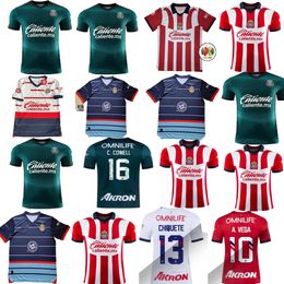 23 24 25 Chivas de Guadalajara Soccer Jerseys 2024 LIGA MX C. COWELL A.ZALDIVAR CALDERON J.MACIAS CHICHARITO A.VEGA comfort Men Fans version Football jersey