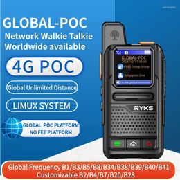 Walkie Talkie 4G PoC Internet Two-Way Radio MINI Sim Card Global-Intercom Long Range 5000km Pair (no Fee) Intercom Platform