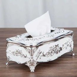 Tissue Boxes Napkins European Creative Paper Towel Box Manual Oil Dripping Paper Drawer Household Toilet Paper Storage Appliance Table Napkin Holder J240514