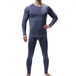 Men's Thermal Underwear Men Sets Winter Warm Long Johns Comfortable Thermo Breathable Tops Pants Set