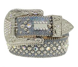 Fashion Belts for Women Designer MensSimon rhinestone belt with bling rhinestones as gift9682943