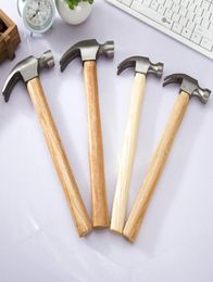 50Pcs 290mm320mm High Quality Natural Wood Handle Steel Claw Hammer Multifunction Safety Outdoor Home Decoration Hammer SN18046782428