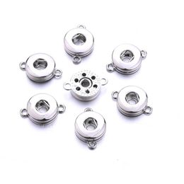 Clasps Hooks Sier Alloy 12Mm 18Mm Noosa Ginger Snap Base Interchangeable Accessories For Button Diy Jewelry Accessory Drop Delivery Fi Otz4Y