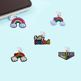 Other Cell Phone Accessories Rainbow 24 Cartoon Shaped Dust Plug Anti Charm For Type-C Compatible With Cute Drop Delivery Otmqy