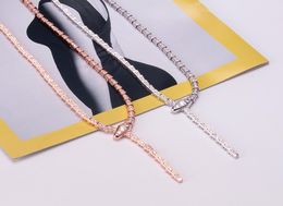 New Arrive Luxury Fashion Lady Brass Full Diamond 18K Plated Gold like Narrow Necklaces Chokers 2 Color9114146