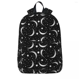 Backpack Moon And Stars Large Capacity Student Book Bag Shoulder Laptop Rucksack Fashion Travel Children School