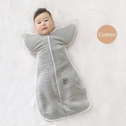 Blankets Born Baby Cotton Zipper Swaddle Blanket Wrap Sleeping Bag Infant Envelope Sleep Sack Bedding For 0-6 Months