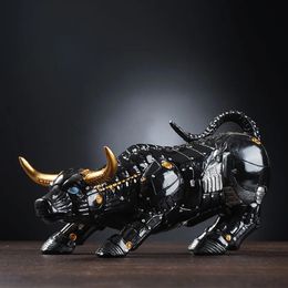 Vilead 20cm The Miami Bitcoin Bull Model Statue Robot Sculpture Office Desk Home Decoration Coins Badge Wall Street OX 240517