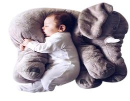 60cm 40cm Soft Plush Elephant Pillow Baby Sleeping Back Cushion stuffed animals Pillows Newborn Doll Playmate Cushions Kids Toys S4597624