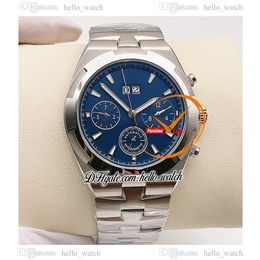 MLF Overseas 42mm 49150/B01A-9745 Automatic Mens Watch Stick Markers Blue Dial Stainless Steel Bracelet 49150 No Chronogrpah Big Date Watches Hello_Watch E183E