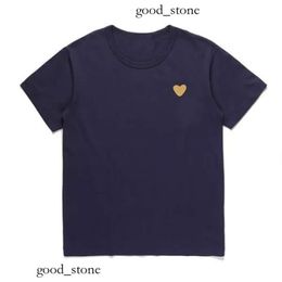 cdgs shirt 2024 Fashion Mens Play T Shirt Garcons Designer Shirts Red Commes Heart Womens Des Badge Graphic Tee Heart On Chest Embroidery Short Sleeve cdgs hoodie 638