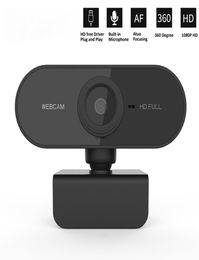 HD 1080P Webcam Mini Computer PC WebCamera with Microphone Rotatable Cameras for Live Broadcast Video Calling Conference Work4271182