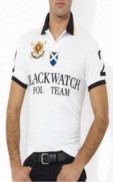 2020 New Fashion Polo Shirt Men Black Watch Classic Tees Casual Polo Team Short Sleeve Cotton Big Pony Embroidery TShirts 3105517
