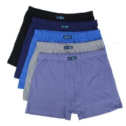 100% cotton 4Pcs Mens Boxer Pantie Lot Underpant Loose Large Short Cotton Plus Size Underwear For Mens Boxer Male 8XL 9XL 10XL 240518