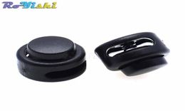 100pcslot Plastic Cord Lock Toggle Stopper Black For Paracord Size11mm12mm7679102