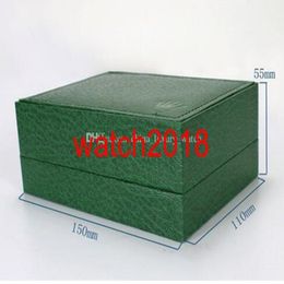 Factory Supplier 2018 Luxury Green With Original Box Wooden Watch Box Papers Card Wallet Boxes&Cases Wristwatch Box 267u