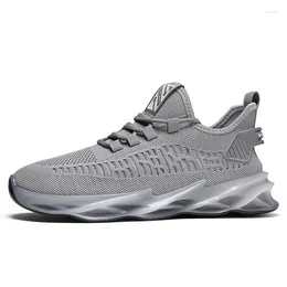 Casual Shoes 2024 Summer Men Sneakers Breathable Running Outdoor Sport Fashion Comfortable Gym Mens Grey