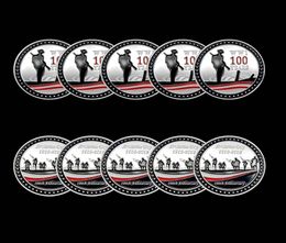 5pcs Challenge Craft Armistice Day 100 Years Anniversary Silver Plated Souvenir Medal Art Collection Coin8323304