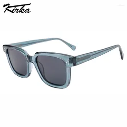Sunglasses Kirka Polarised Male Classic Colours Rectangle Thick Frames Temples For Man Sun Glasses Eyeglasses WD5111