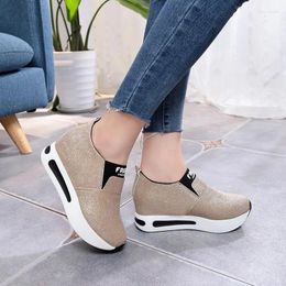 Casual Shoes Sneakers Women Woman Flat Platform Female Flats Shine Bling Causal Loafers Plus Size Slip On Ladies