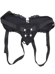 camaTech Lace Strap On Dildo Bondage Strapon Penis Pants With Oring Adjustable Corset Style Harness Accessories Lesbian Sex Toy P7676716