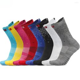 Sports Socks Professional Basketball Non-slip Mid-calf Women's High-top Thickened Towel Bottom Men's Running Cycling