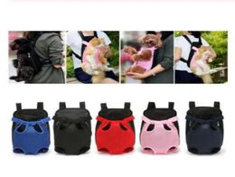 4 Size and 5 Colours Mesh Breathable Pet Dog Carriers Backpacks Cat Puppy Pet Front Shoulder Carry Sling Bag38732904135023