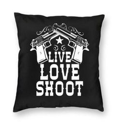 CushionDecorative Pillow Luxury Live Love Throw Case Decoration Custom USA Handgun Pistol Cushion Cover 40x40cm Pillowcover For L77855771