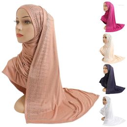 Ethnic Clothing Muslim Hijab Comfortable Breathable Decorative Headscarf Women's Headband Luxury Party Scarf Turban Headwear Women