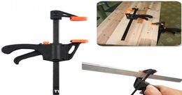 4 inch Plastic Woodworking Bar Clamp Hard Grip Gadget Vise Tool Quick Release Bar Clamp Tool7409346