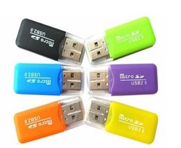 Professional TF Reader Card Usb 20 Tflash Memory Card ReaderTF Card Reader 500pcslot1618622